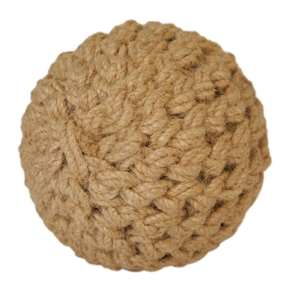 Handmade Jute Rope Orbs, Set of 4