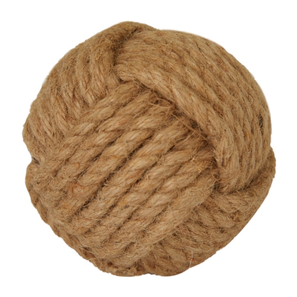 Handmade Jute Rope Orbs, Set of 4