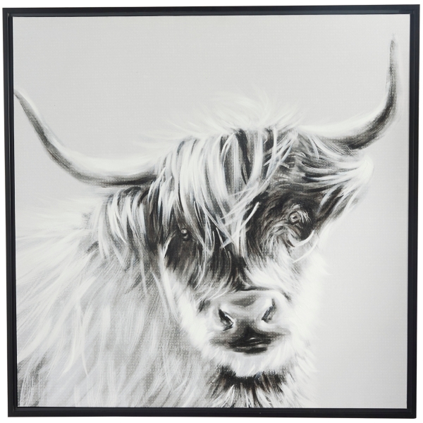 Shaded Bull Framed Art Print | Kirklands Home