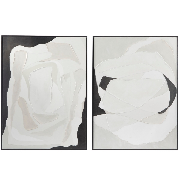 Abstract Black Framed Canvas Art Prints, Set of 2 Kirklands Home