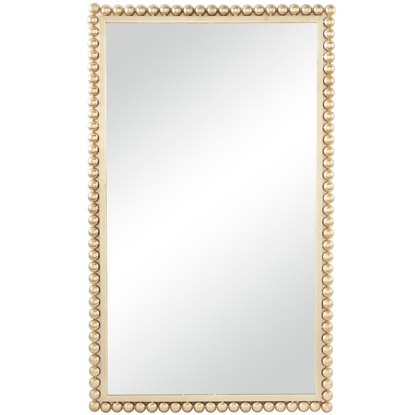Gold Metal Beaded Frame Wall Mirror Kirklands Home
