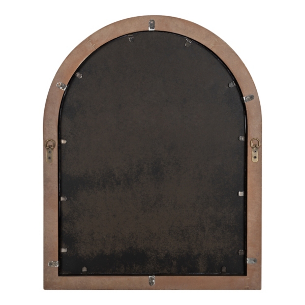 Brown Windowpane Arch Nala Mirror
