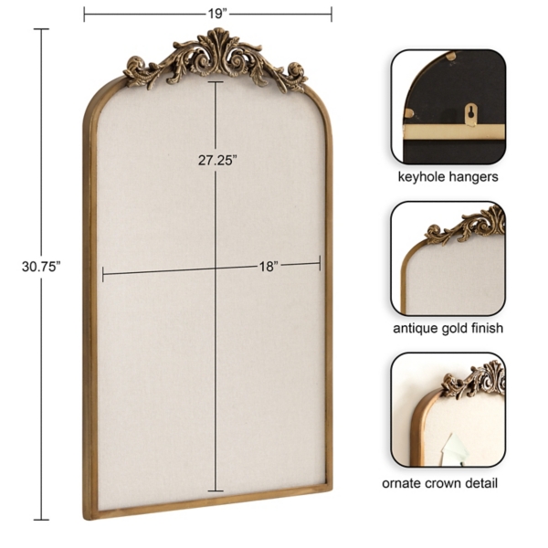 Gold Arch Framed Arendall Pinboard