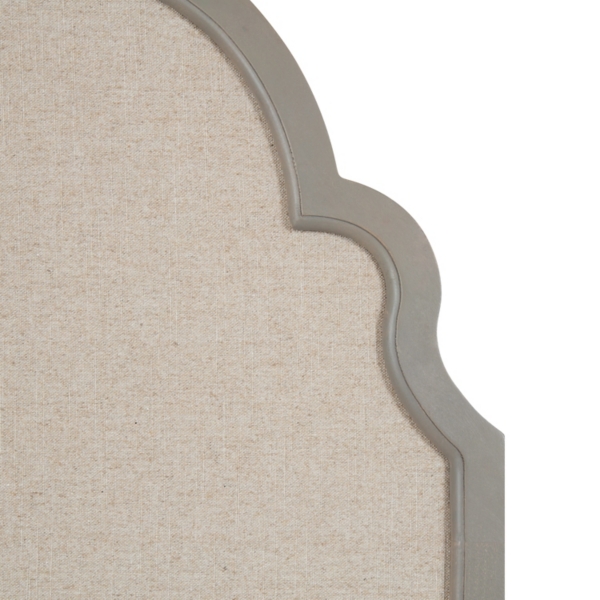 Gray Scalloped Arch Fabric Pinboard