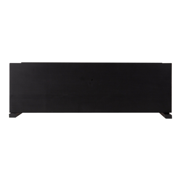 Black Traditional Two-Tiered Wall Shelf