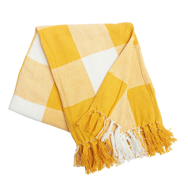 Yellow 2025 check throw