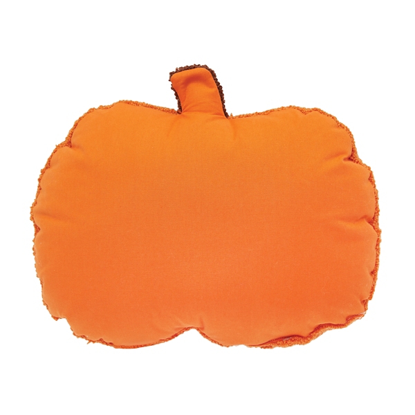 Jack-O-Lantern Shaped Halloween Throw Pillow