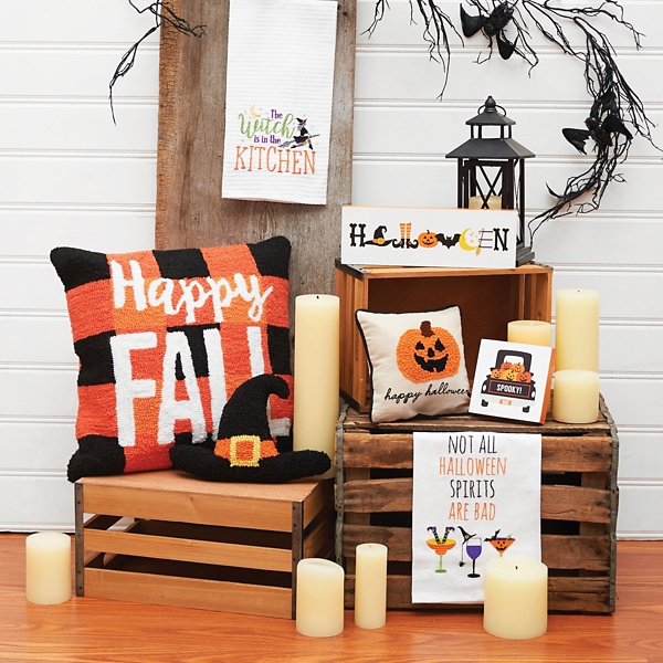 Witch Hat Shaped Halloween Throw Pillow