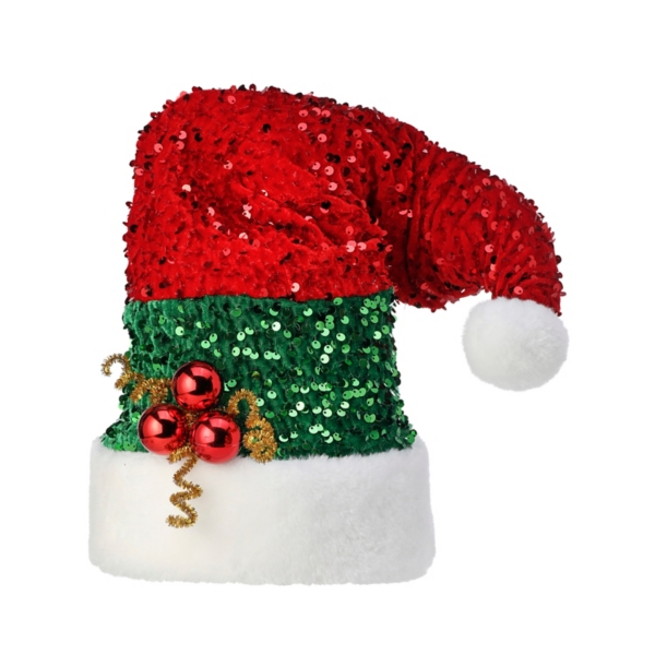 Sequin Santa Hat Tree Topper Kirklands Home