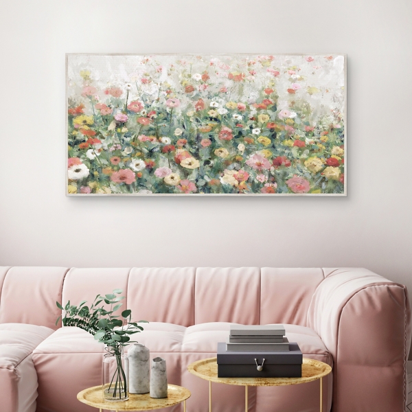 Summer Field Framed Canvas Art Print