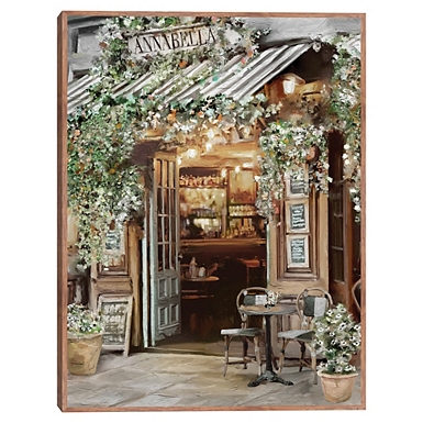 Personalized Paris Canvas Wall Art, Set of 3, French Cafe Art