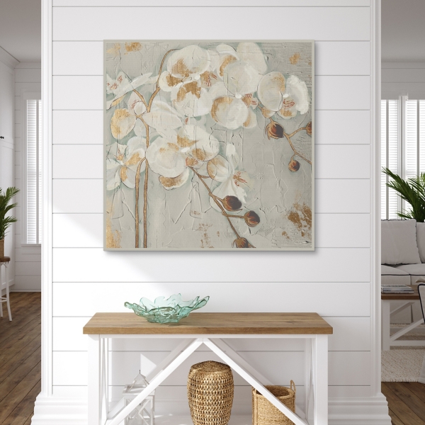 Luxe Orchid Framed Canvas Art Print