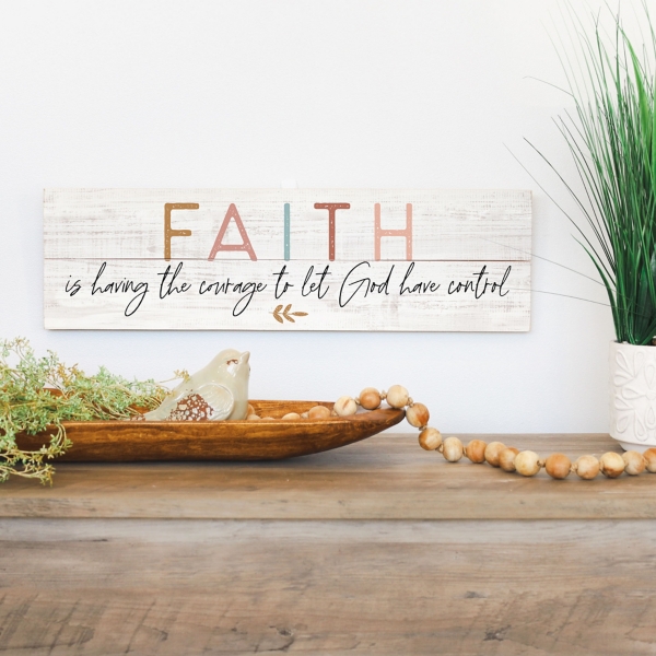 Let God Have Control Wall Plaque