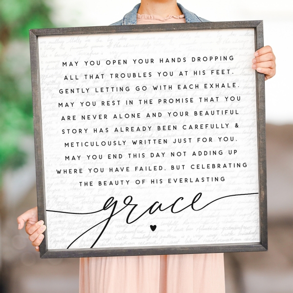 His Everlasting Grace Wall Plaque