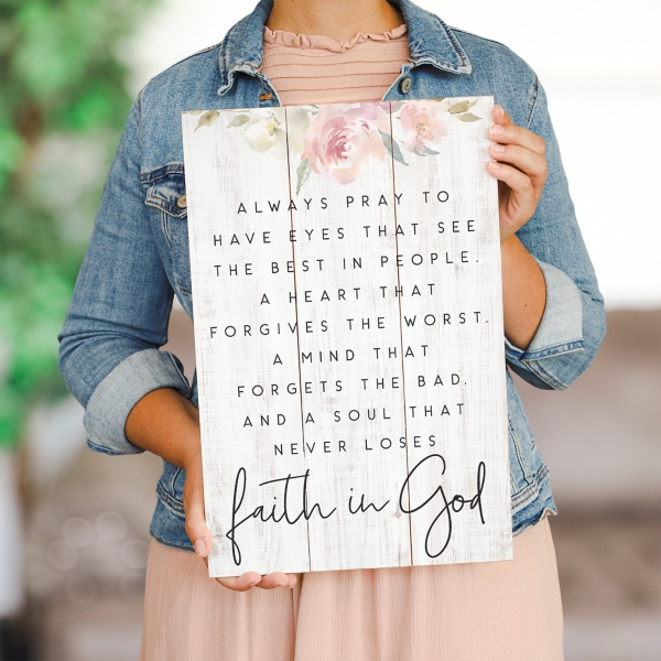 Faith in God Wall Plaque