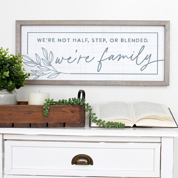 We're Family Wall Plaque
