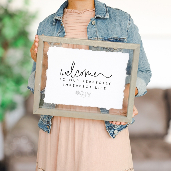 Perfectly Imperfect Life Wall Plaque