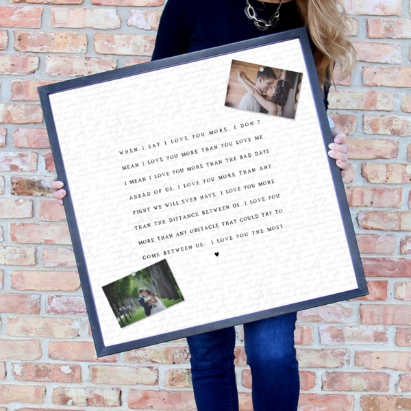 Love You Most Framed Wall Plaque