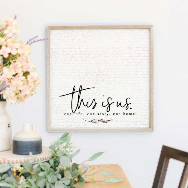 This is Us Framed Magnetic Board