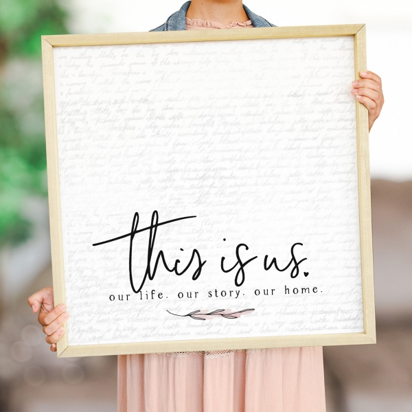 This is Us Framed Magnetic Board