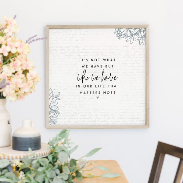 Who We Have Framed Pinboard