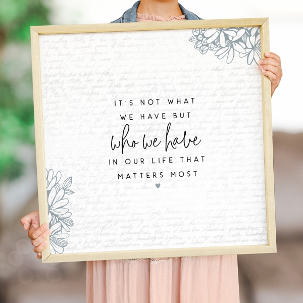 Who We Have Framed Pinboard