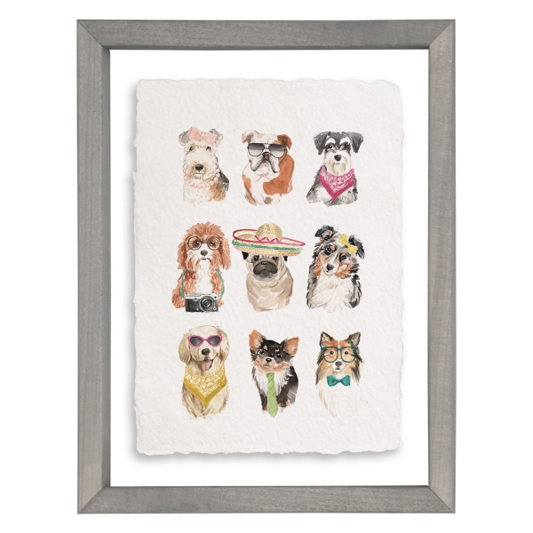 Dogs Dressed Up Wall Plaque