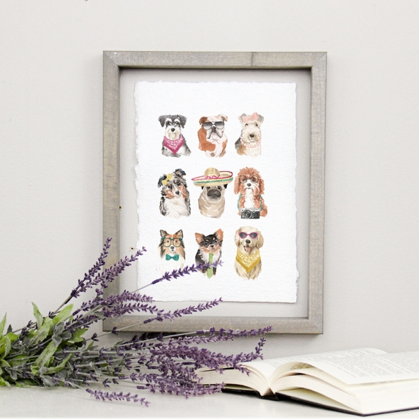 Dogs Dressed Up Wall Plaque