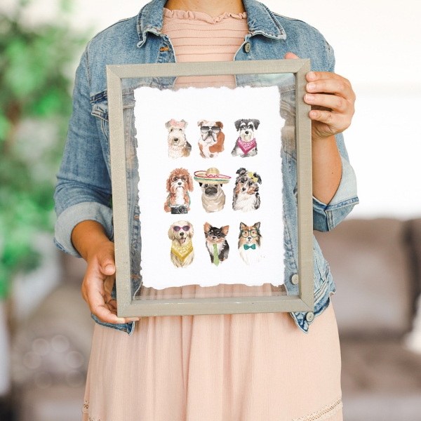 Dogs Dressed Up Wall Plaque