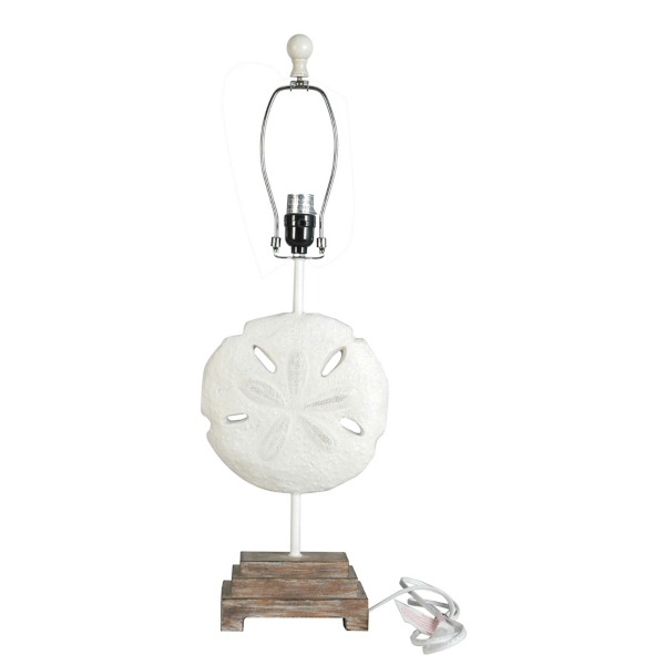 Sand Dollar Table Lamps, Set of 2