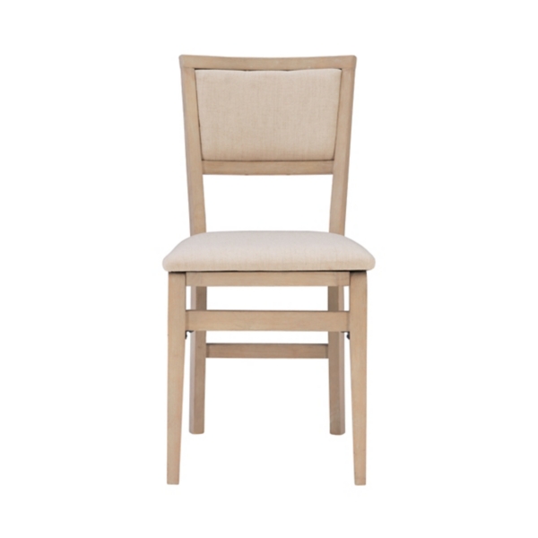 Beige Keira Folding Dining Chairs, Set of 2