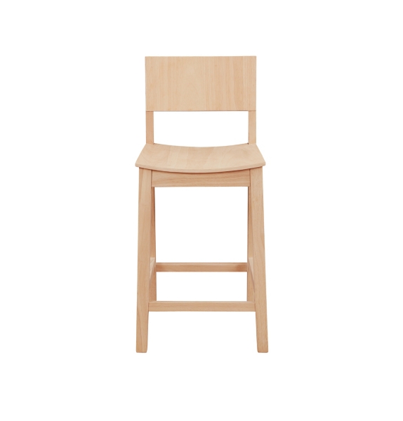 Natural Wood Devin Counter Stools, Set of 2