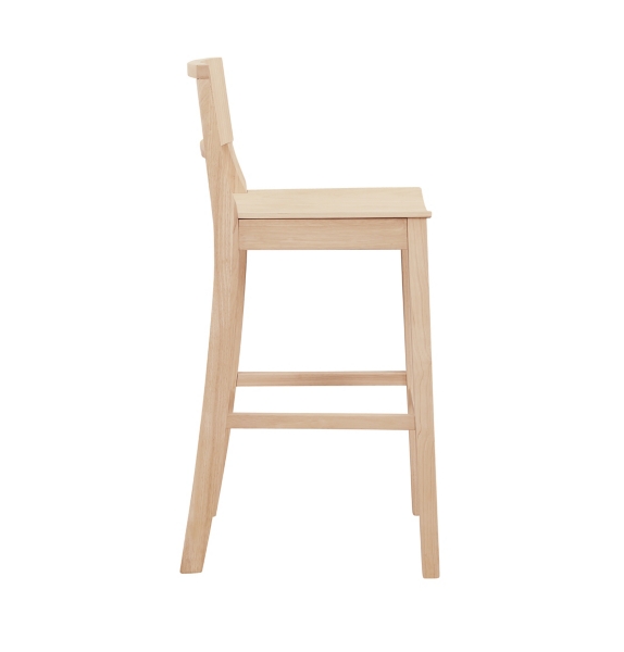 Natural Wood Devin Bar Stools, Set of 2