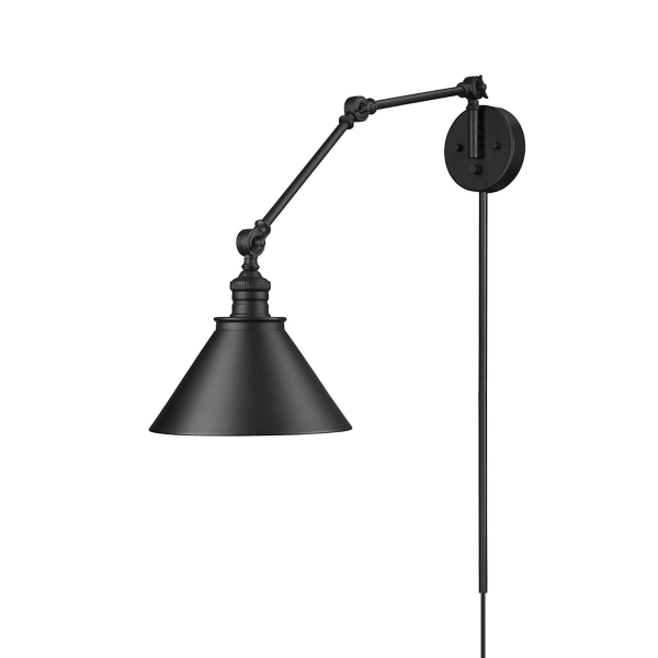 Swing arm wall sconce hardwired sales
