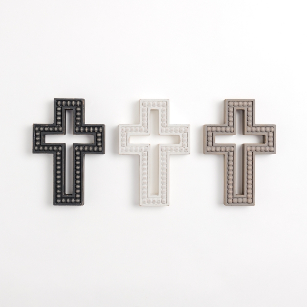Beaded Wood Assorted Crosses Kirklands Home