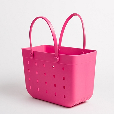 Pink basket bag sale