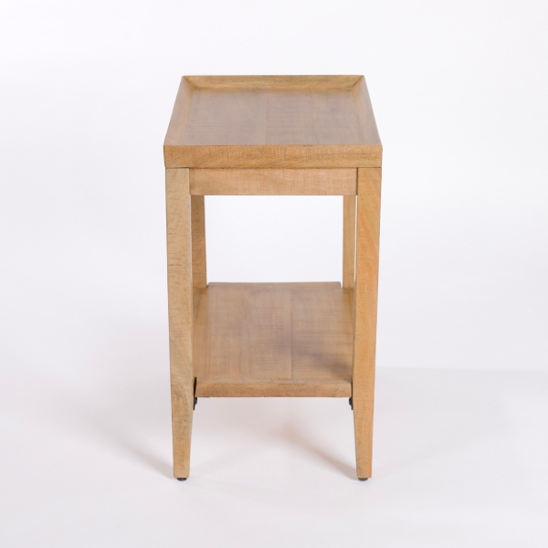 Natural Wood Hughes Side Table