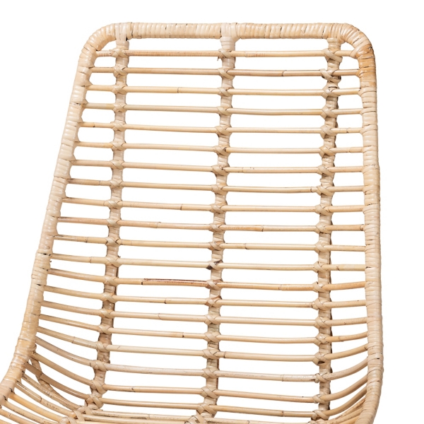 Natural Rattan Manhattan Dining Chairs, Set of 2