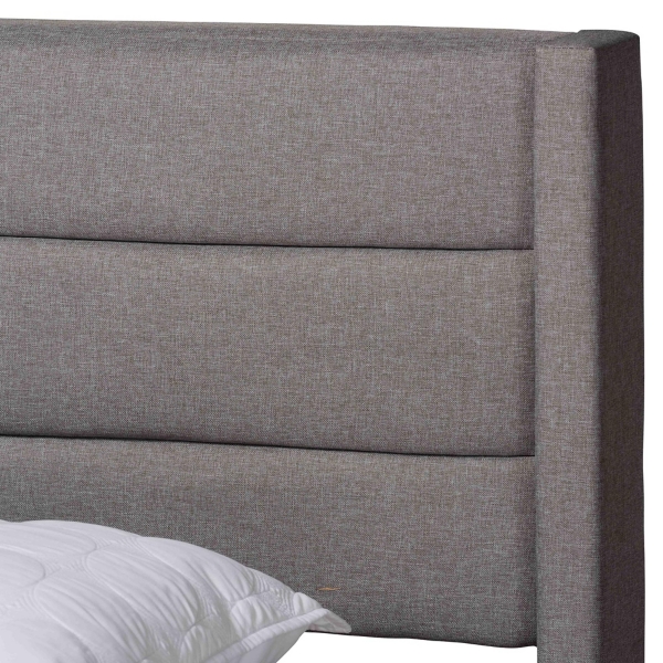 Gray Braylon Upholstered 3-Drawer Queen Bed