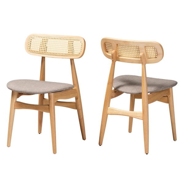 Gray MidCentury Modern Dining Chairs, Set of 2 Kirklands Home