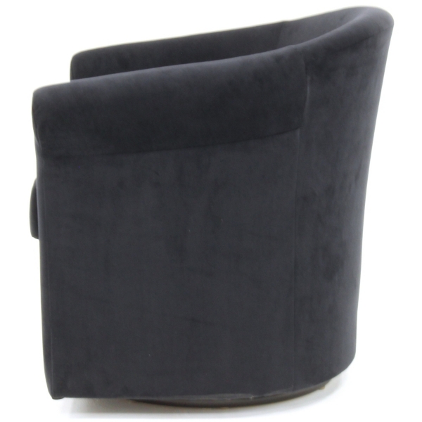 Black Marley Swivel Accent Chair