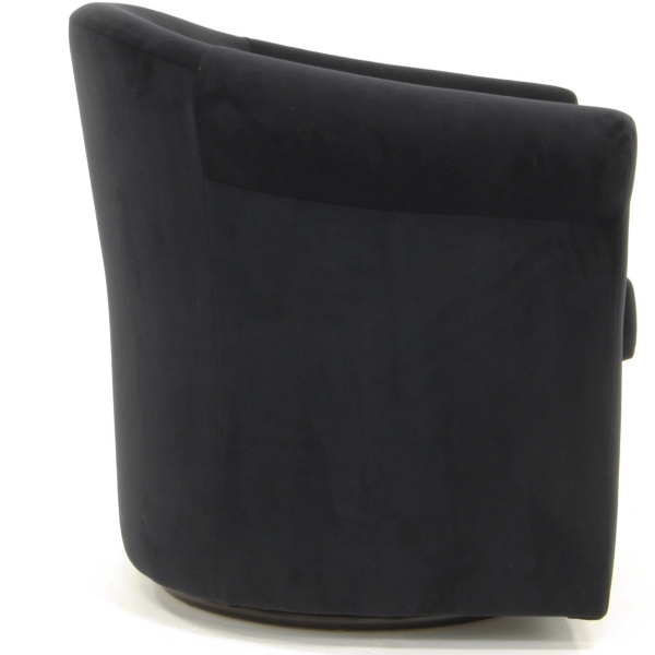 Black Marley Swivel Accent Chair