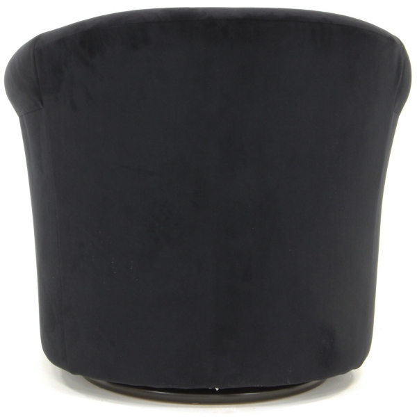 Black Marley Swivel Accent Chair