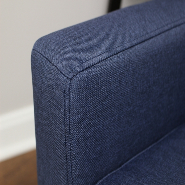 Emma Navy Upholstered Accent Chair