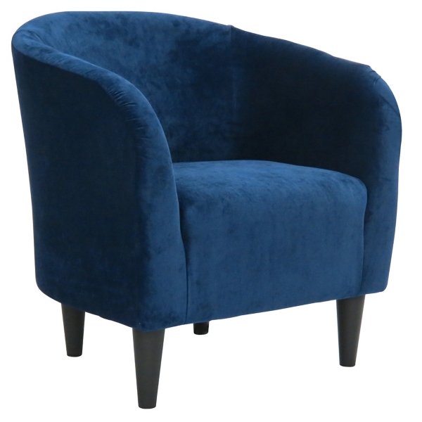 Navy Curved Tub Accent Chair | Kirklands Home