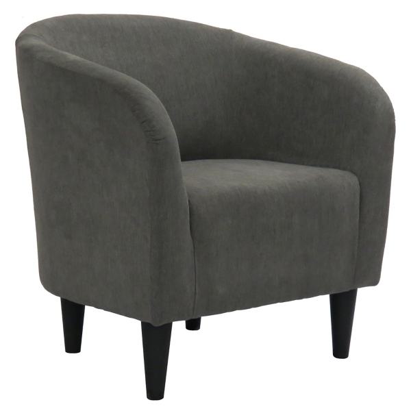 Platinum Curved Tub Accent Chair