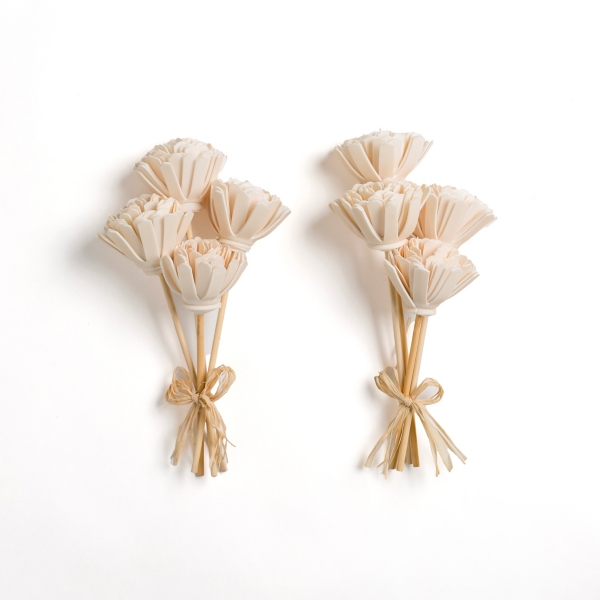 Cream Wooden Floral Stems, Set of 2 Kirklands Home