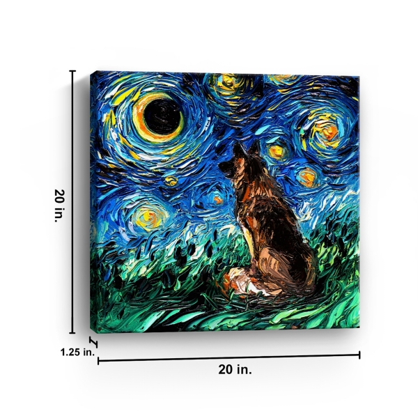 Aja Trier Shepherd Starry Night Canvas Art Print