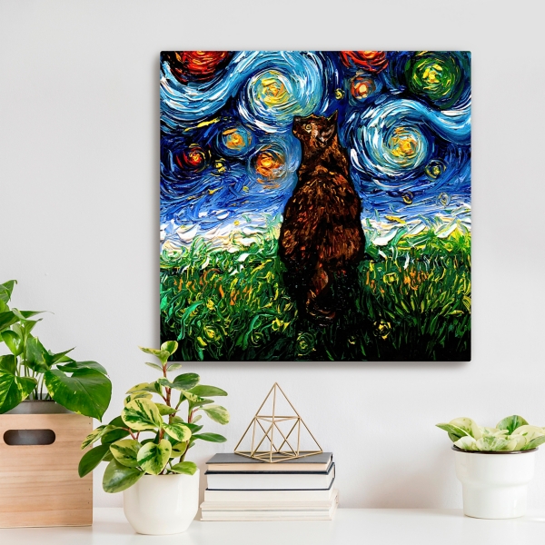 Aja Trier Tortoiseshell Starry Night Canvas Print