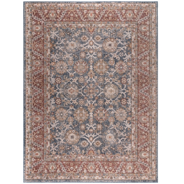 Red Persian Bordered Traditional Area Rug, 8x10 | Kirklands Home